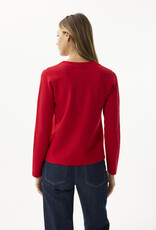 Leo&Ugo Vest Uni Schelpenrand Rood