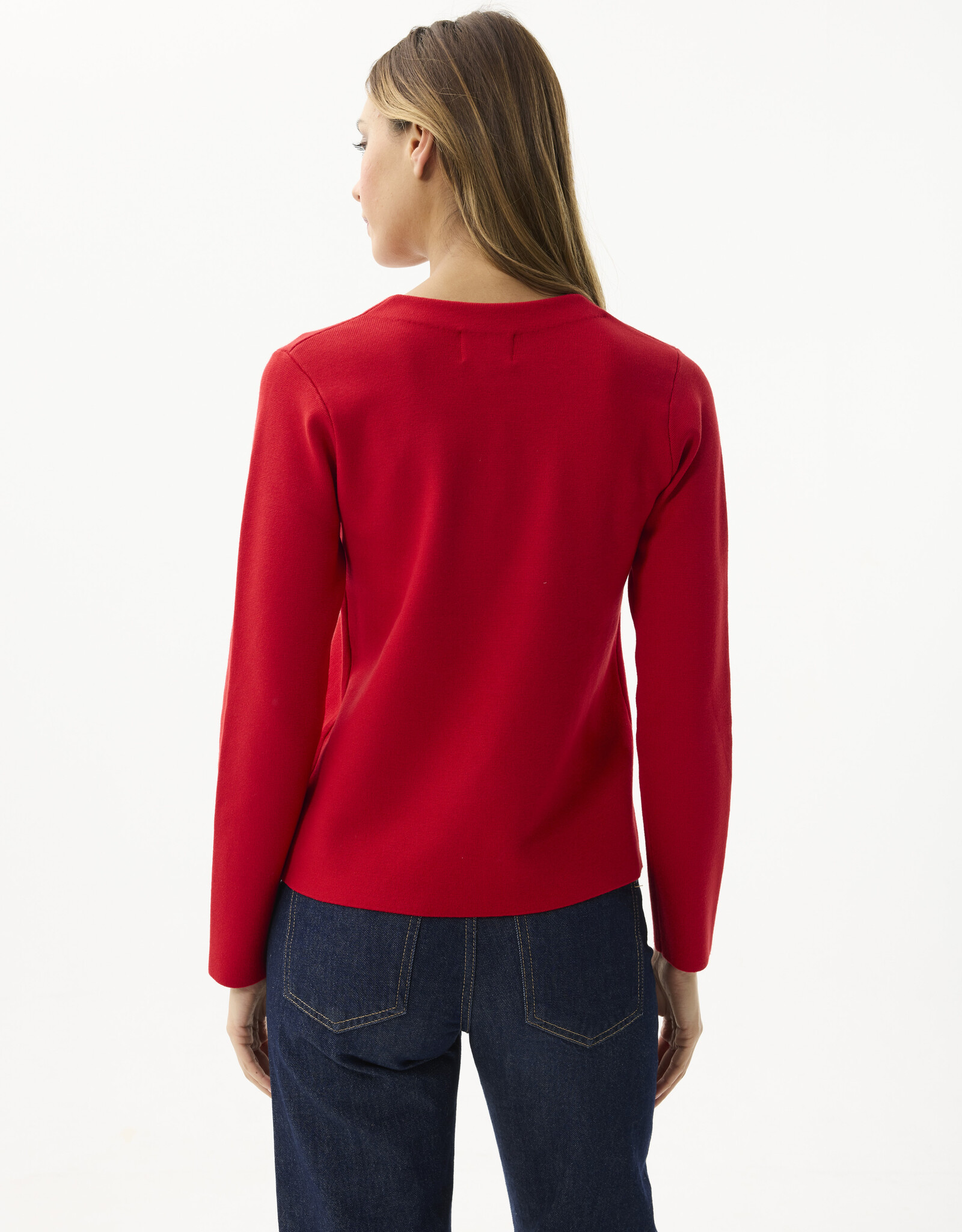 Leo&Ugo Vest Uni Schelpenrand Rood