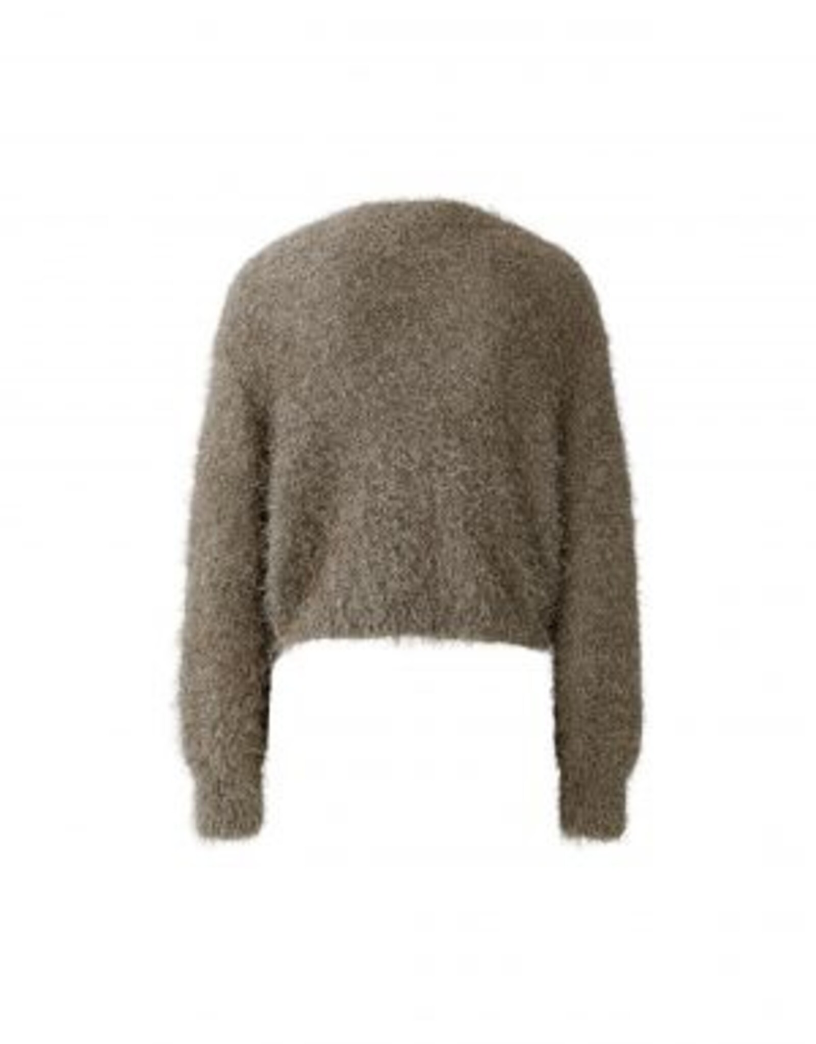 Oui Vest  Kort Smokey Taupe