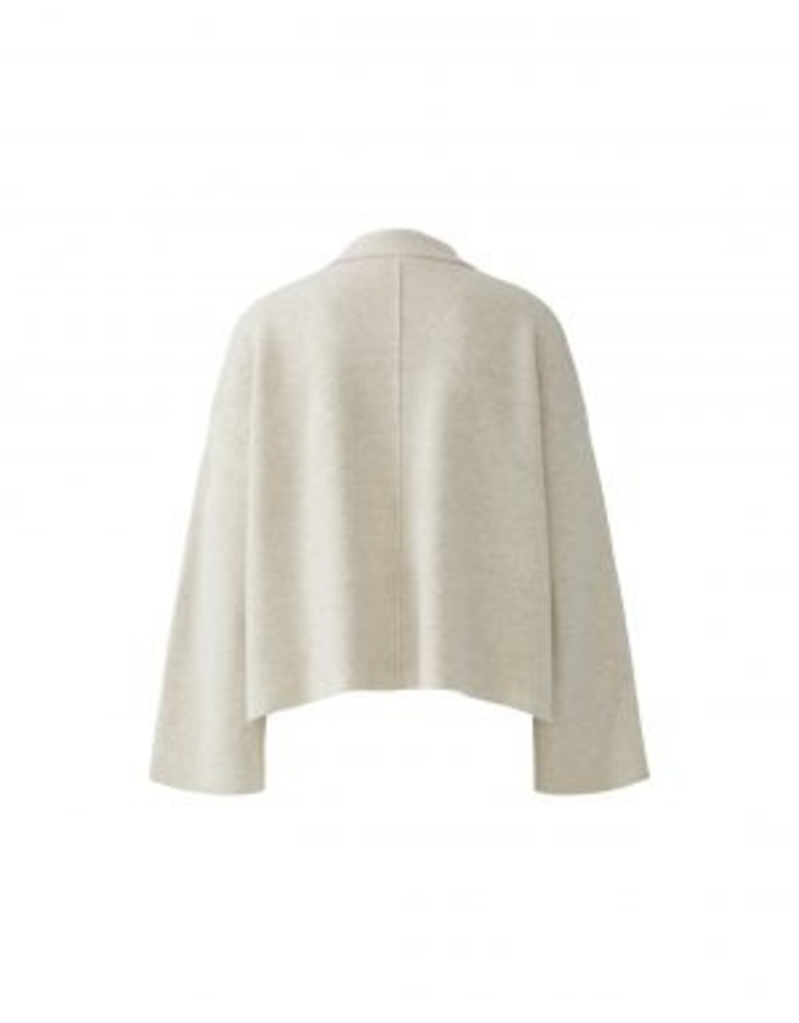 Oui Vest 94130  Polo Kraag Beige Met Zakken