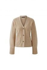 Oui Vest 86063 V Hals Beige Melee
