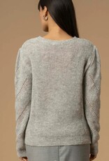 Kocca Pullover Auriga Ajour gebreid L Grijs