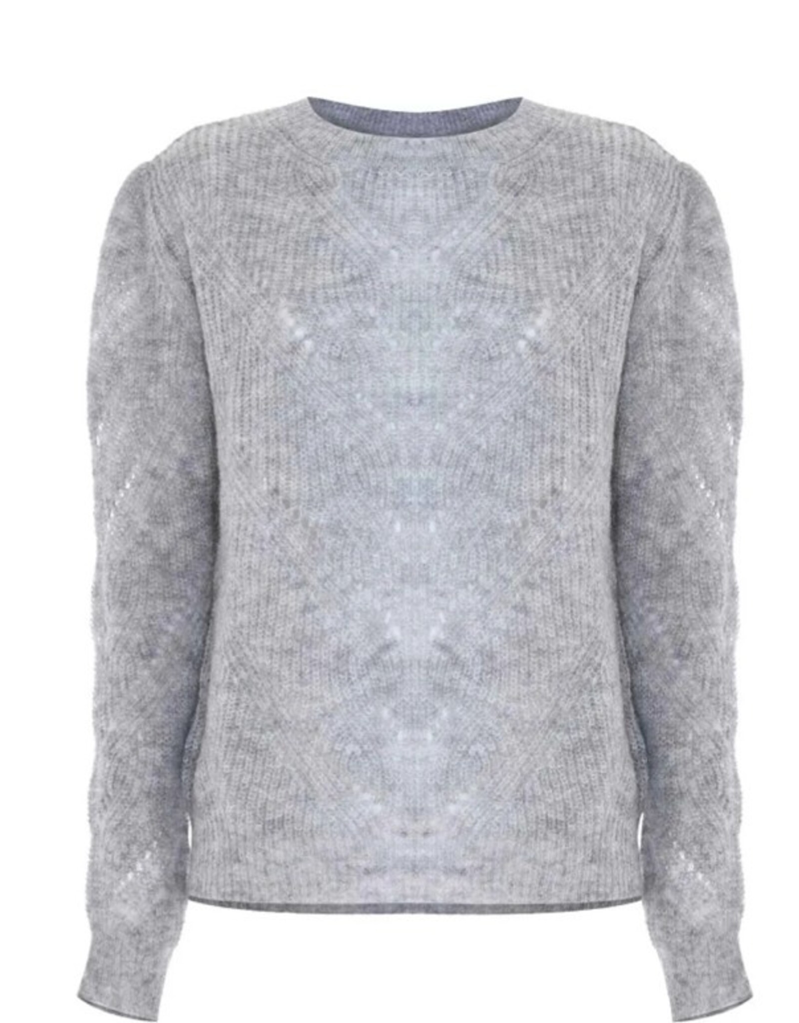 Kocca Pullover Auriga Ajour gebreid L Grijs