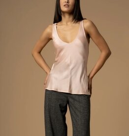 Kocca Top Hubald V-Hals Glans Oud Rosa