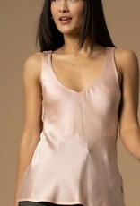 Kocca Top Hubald V-Hals Glans Oud Rosa