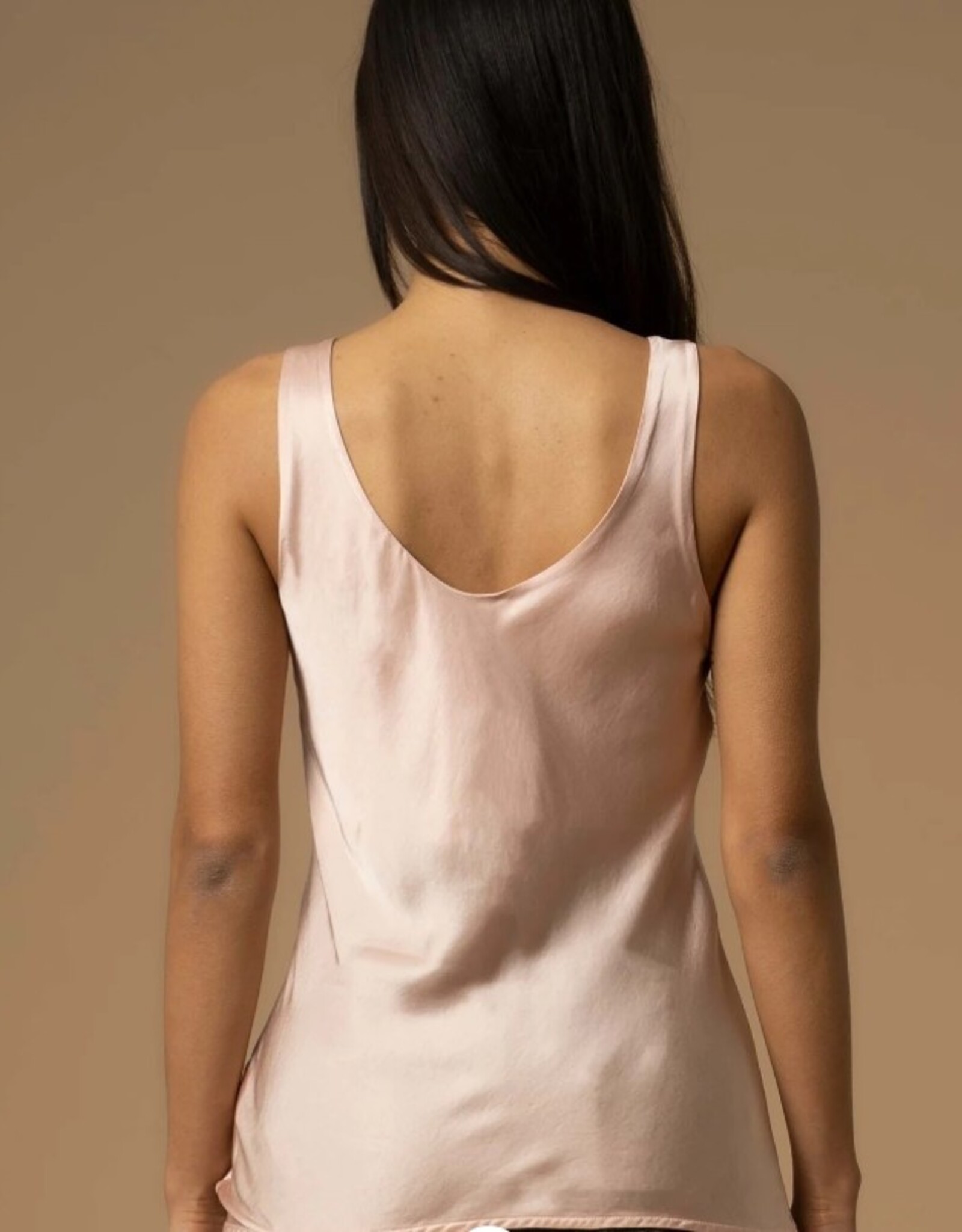 Kocca Top Hubald V-Hals Glans Oud Rosa