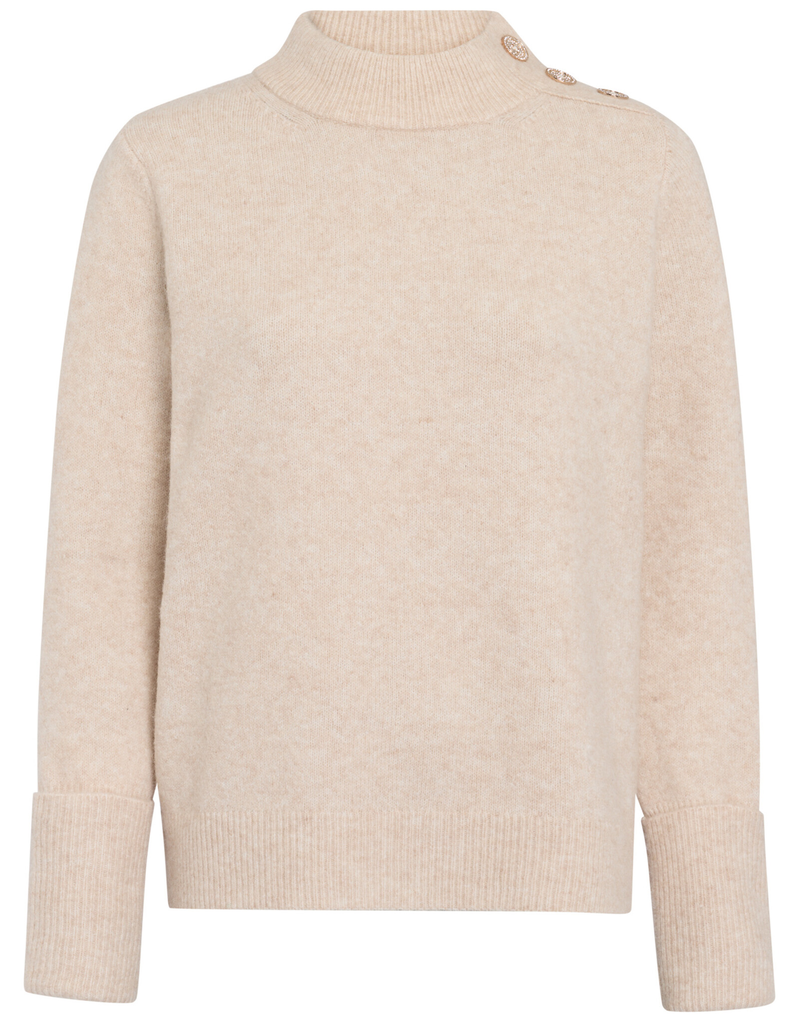 Marc Aurel Pullover Goude Knopen Beige