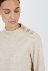 Marc Aurel Pullover Goude Knopen Beige