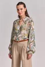 Princess goes Hollywood Blouse Smoke Flower Paisley Offwhite