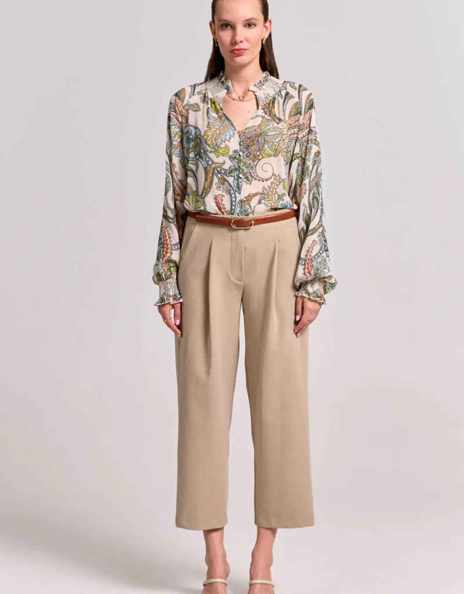 Princess goes Hollywood Blouse Smoke Flower Paisley Offwhite