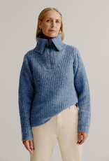 Josephine &CO Pullover Liesbeth Met Ritskraag French Blue