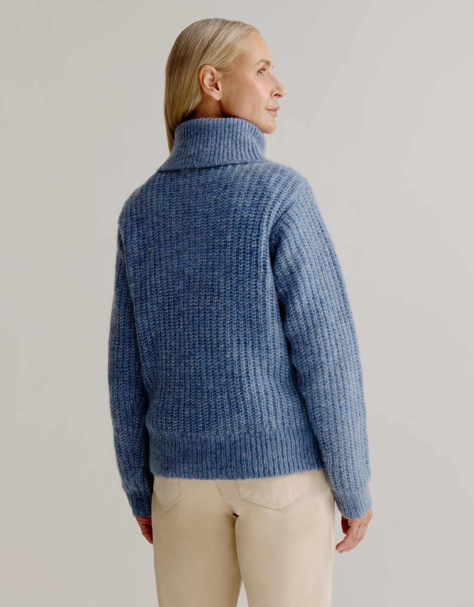 Josephine &CO Pullover Liesbeth Met Ritskraag French Blue