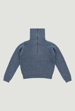 Josephine &CO Pullover Liesbeth Met Ritskraag French Blue