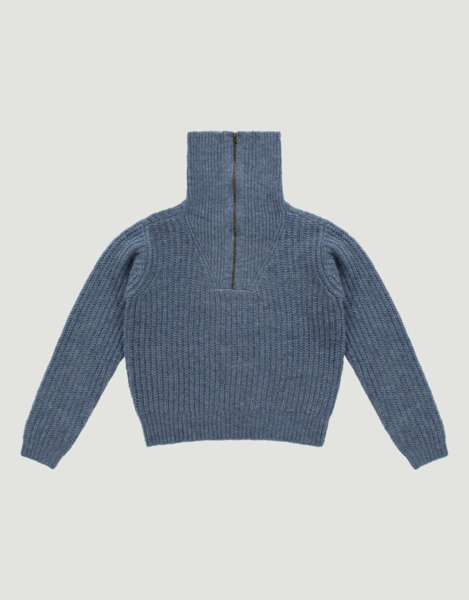 Josephine &CO Pullover Liesbeth Met Ritskraag French Blue