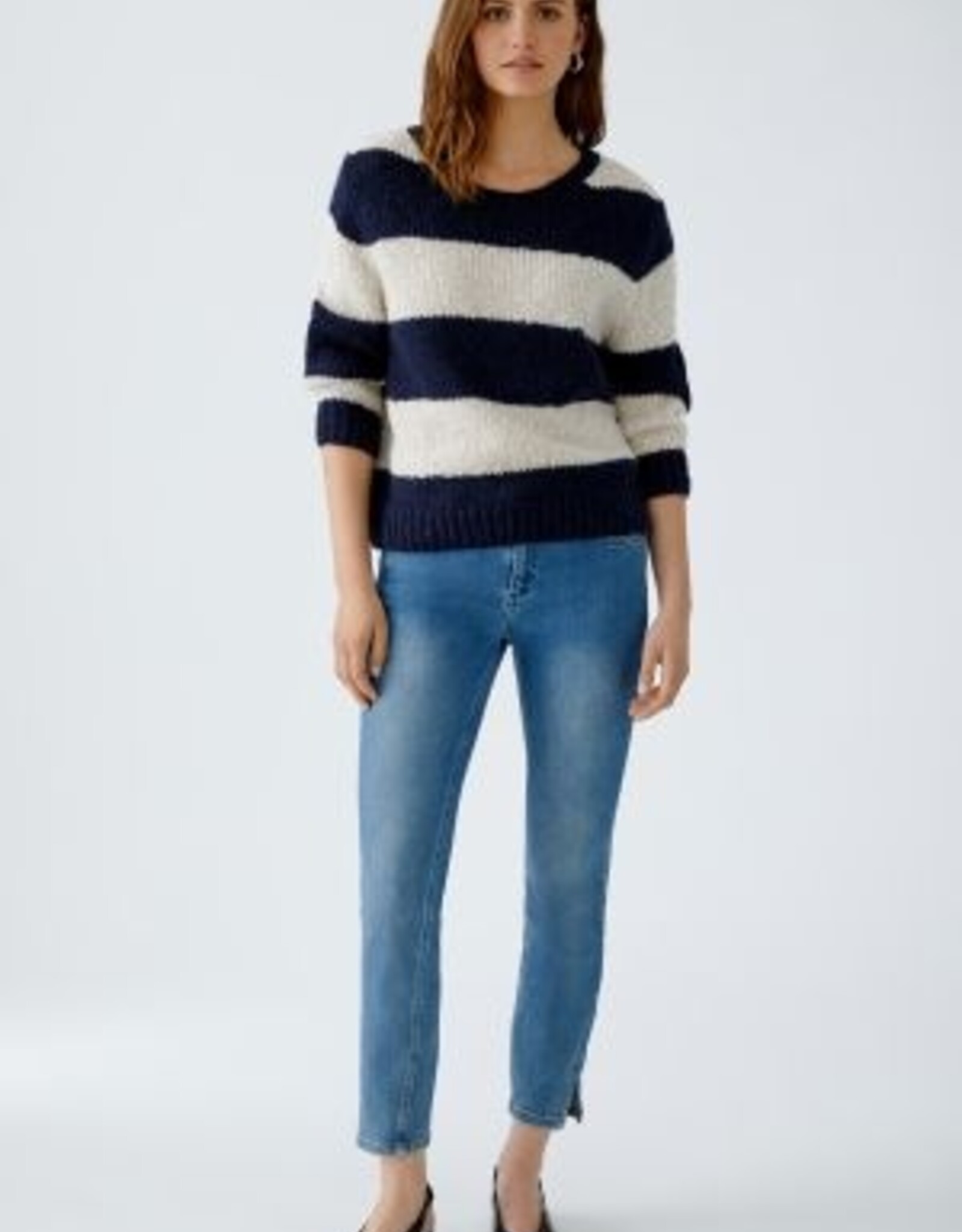 Oui Pullover 94307 Navy Creme