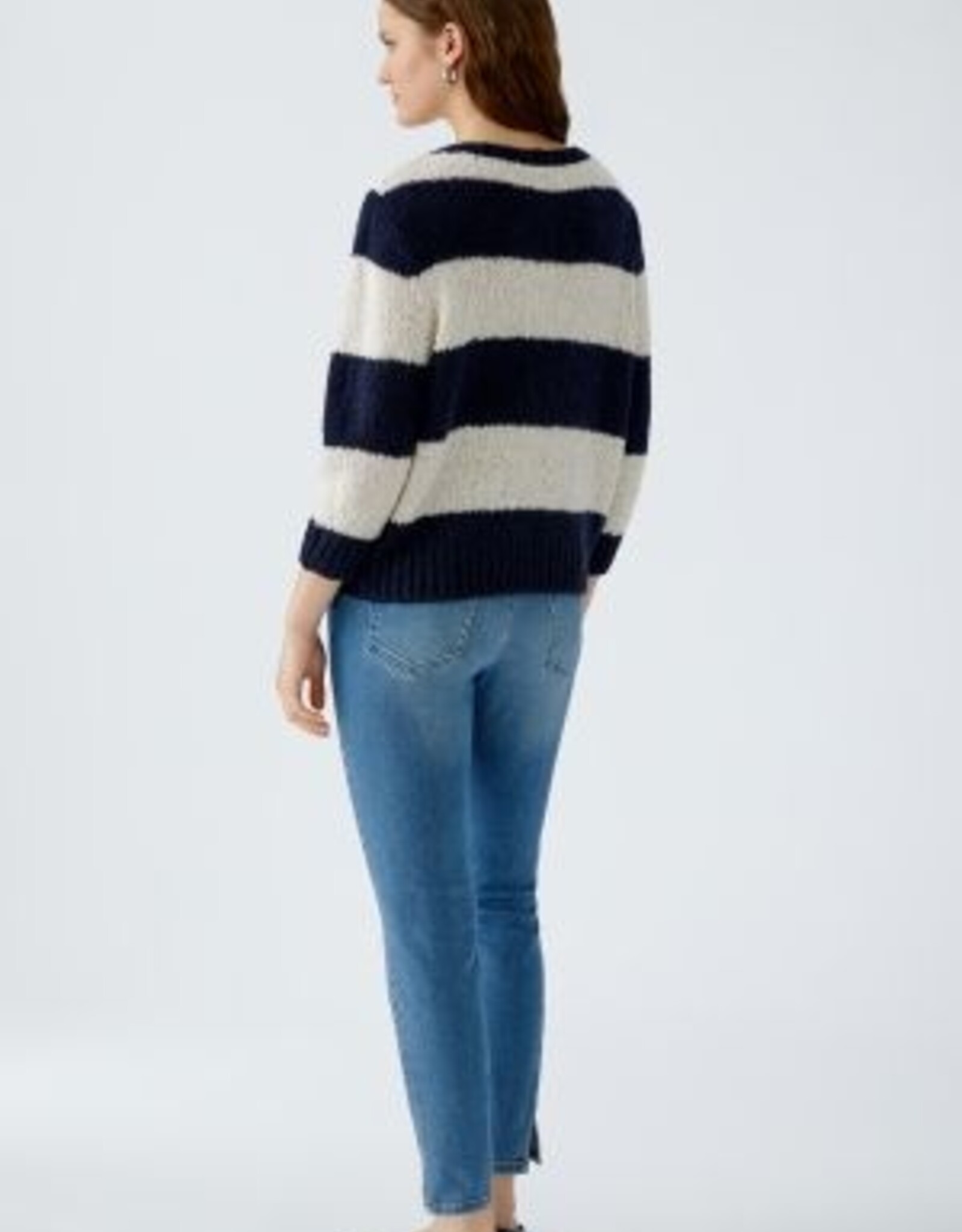 Oui Pullover 94307 Navy Creme