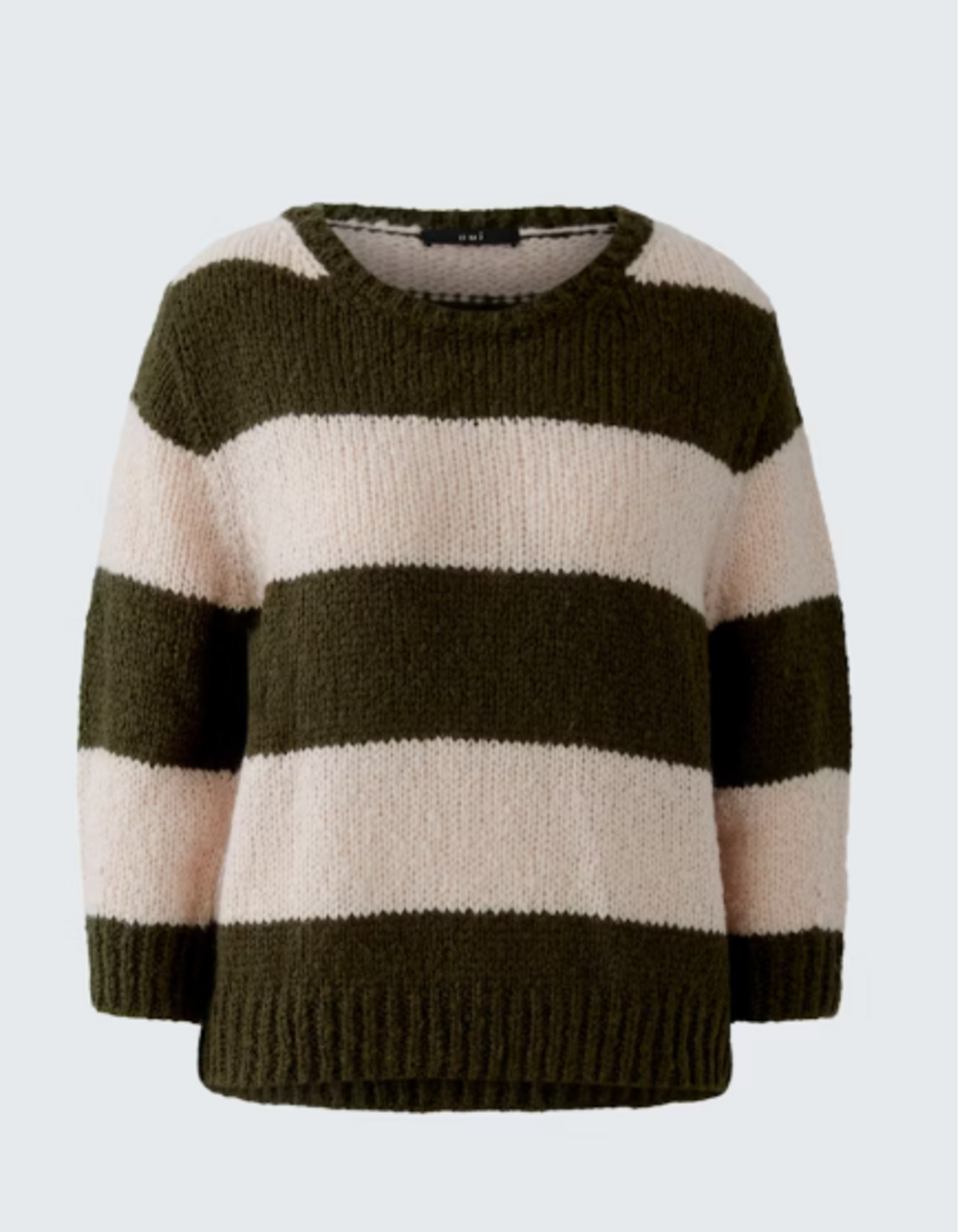 Oui Pullover 94307 Esmy Rose Groen Stripe