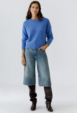 Oui Pullover 88295 R-Hals Hemels Blue