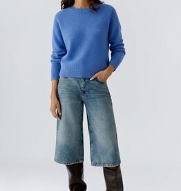 Oui Pullover 88295 R-Hals Hemels Blue