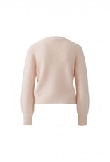 Oui Pullover 88295 R Hals Rose