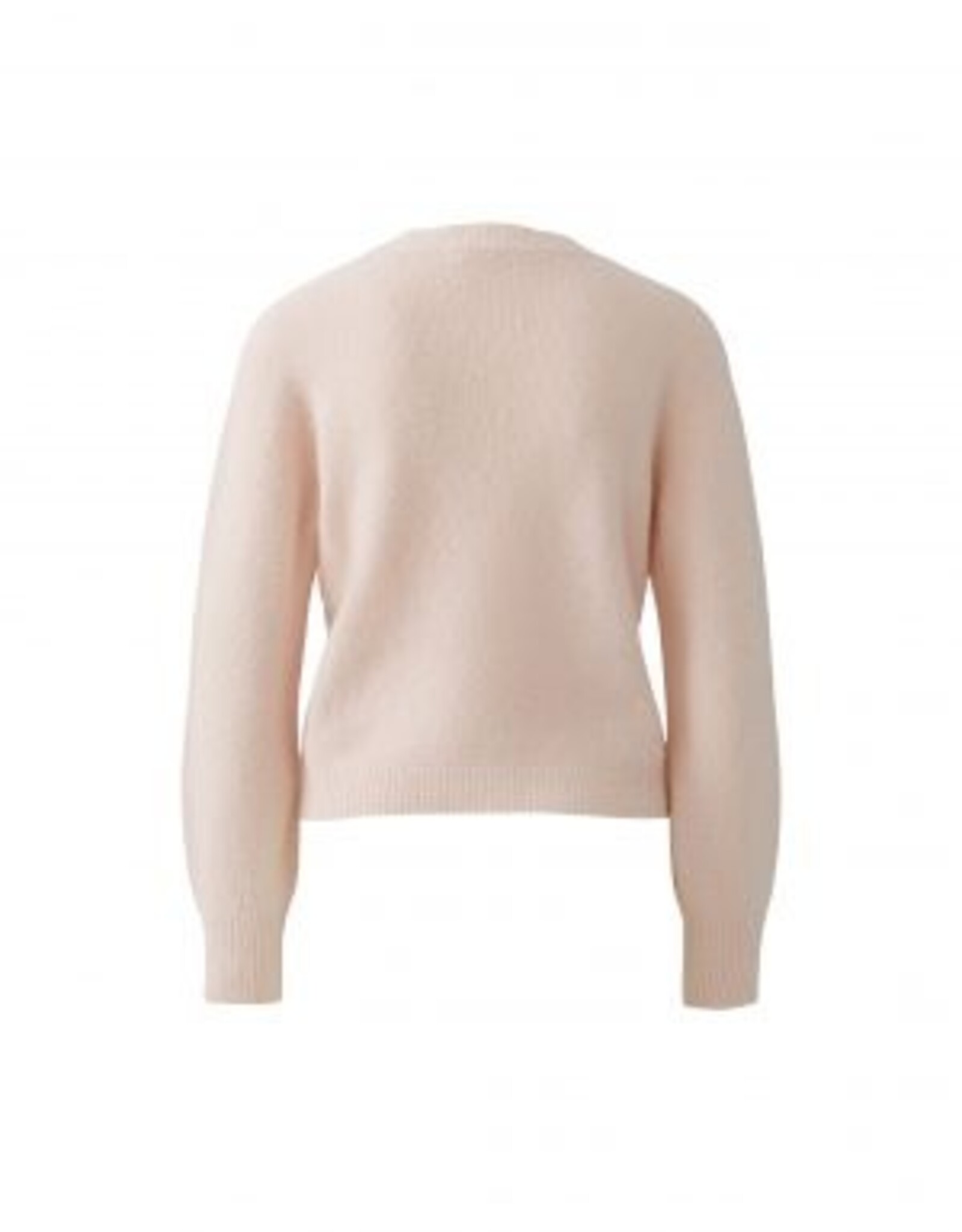 Oui Pullover 88295 R Hals Rose