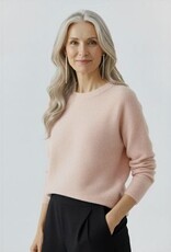 Oui Pullover 88295 R Hals Rose