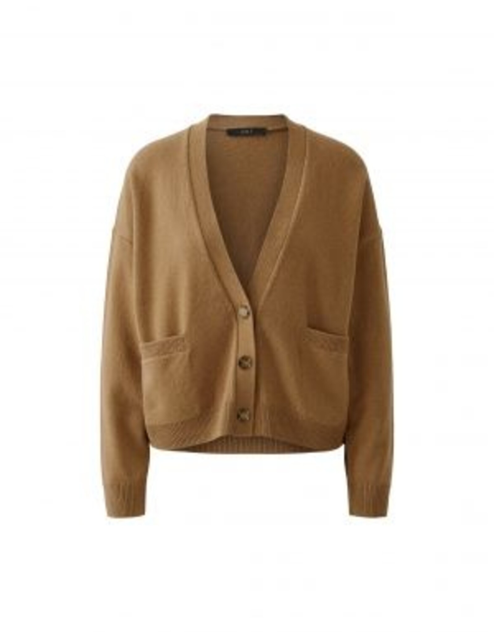 Oui Vest 86509 V Hals Camel