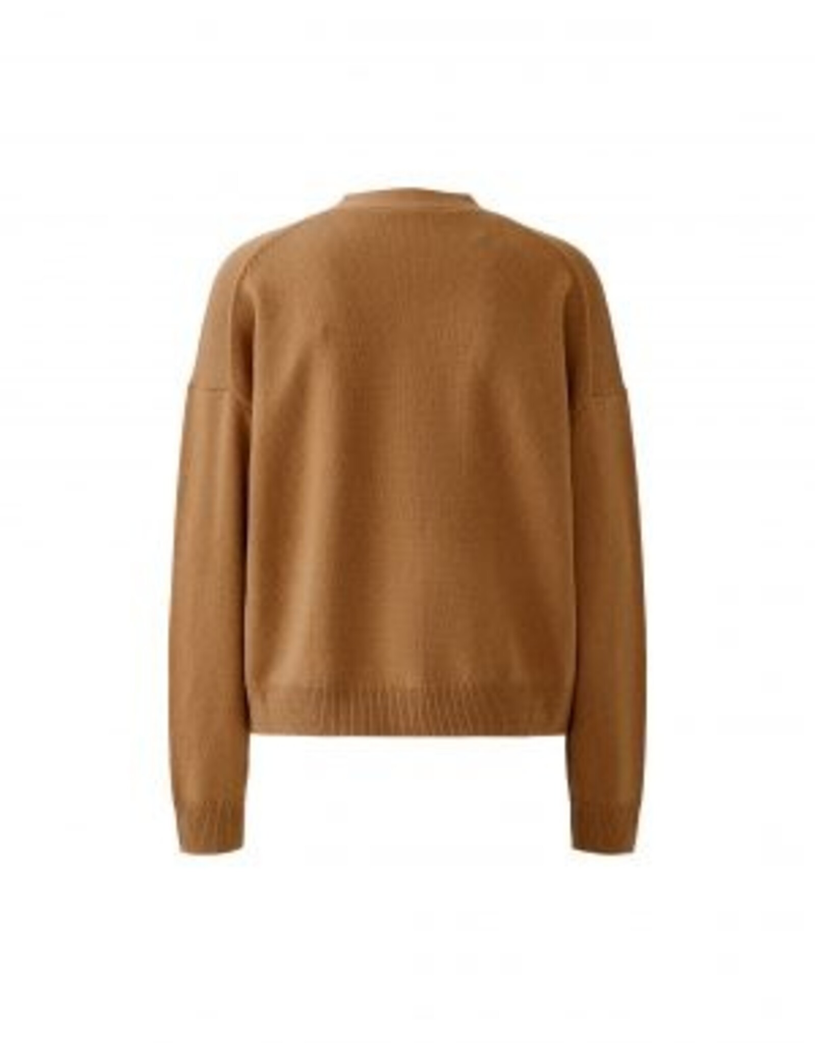 Oui Vest 86059  Hals Camel