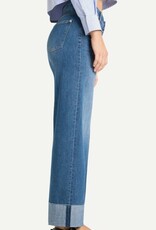 Cambio Jeans Antonia Wijd Model Omslag Mid Blue Splint