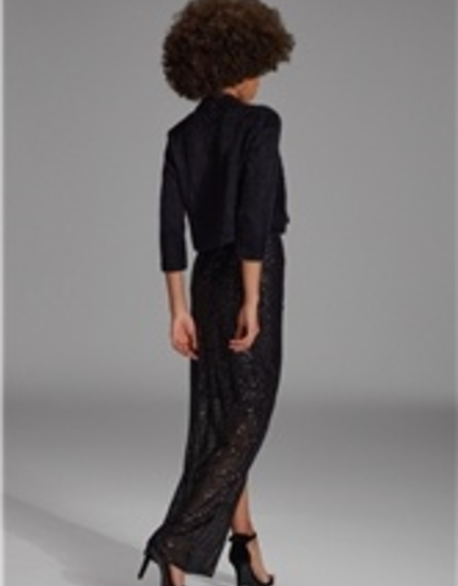 Swing Jersey Black  Fluffy Bolero