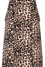 Ana Alcazar Rok Lang Opgest Zakken Panterprint Orginal Bruin