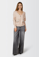 Marc Aurel Vest Rits Zakken Met Parels Biscuit Varied Melange