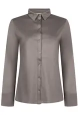 LaSalle Polo Blouse Grey Taupe