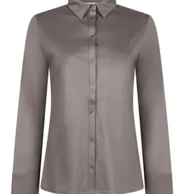 LaSalle Polo Blouse Grey Taupe