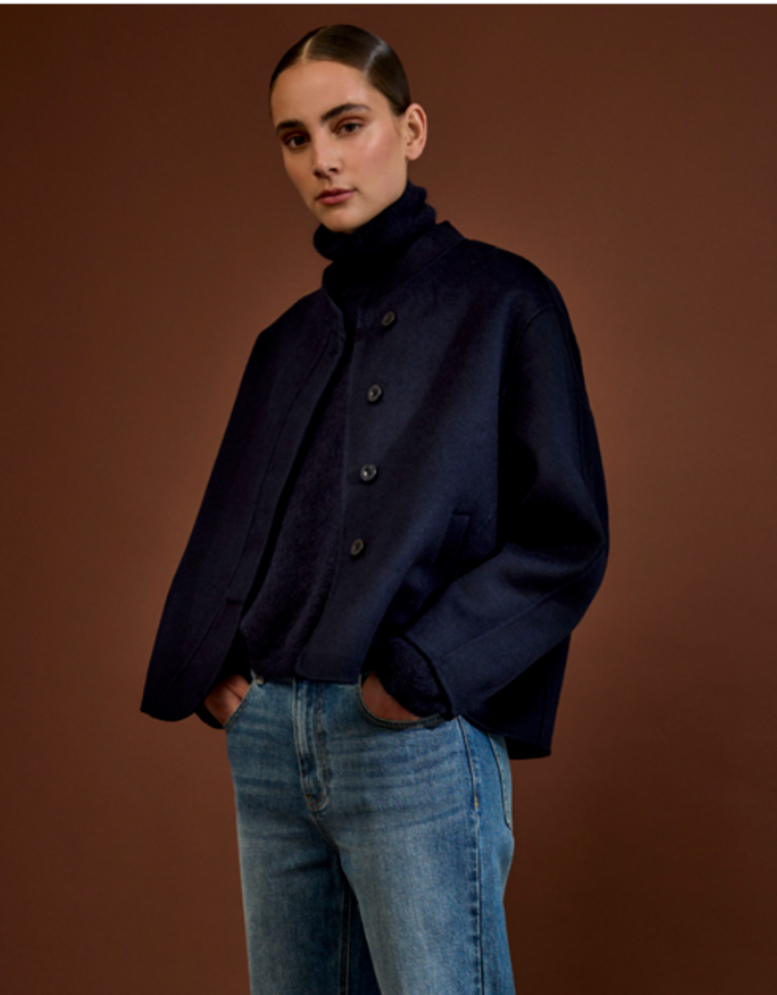 JcSophie Jasje Joaquine jacket R Hals 3/4 Mouw Anthractie