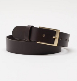 Angelo de Lombardi Ceintuur Black Goud Gesp