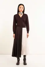 Maria Bellentani Rok Brent Color Block Moro/Latte