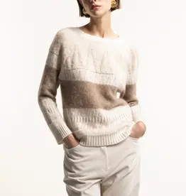 Maria Bellentani Pullover Charlotte Avorio Kasha