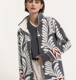 Maria Bellentani Vest Bella Antracite Latte