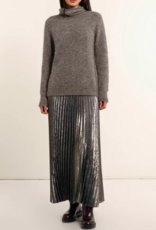 Maria Bellentani Rok Soleil Plisse Silver Argento