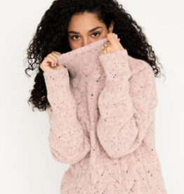 Bellamy Pullover Thebe Ajour Kabel L Old Pink