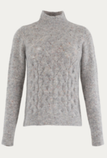 Bellamy Pullover Thebe Ajour Kabel L Grey Melange