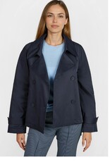 Marc Aurel Trenchcoat Kort Donker Blauw