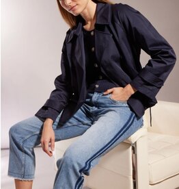 Marc Aurel Trenchcoat Kort Donker Blauw