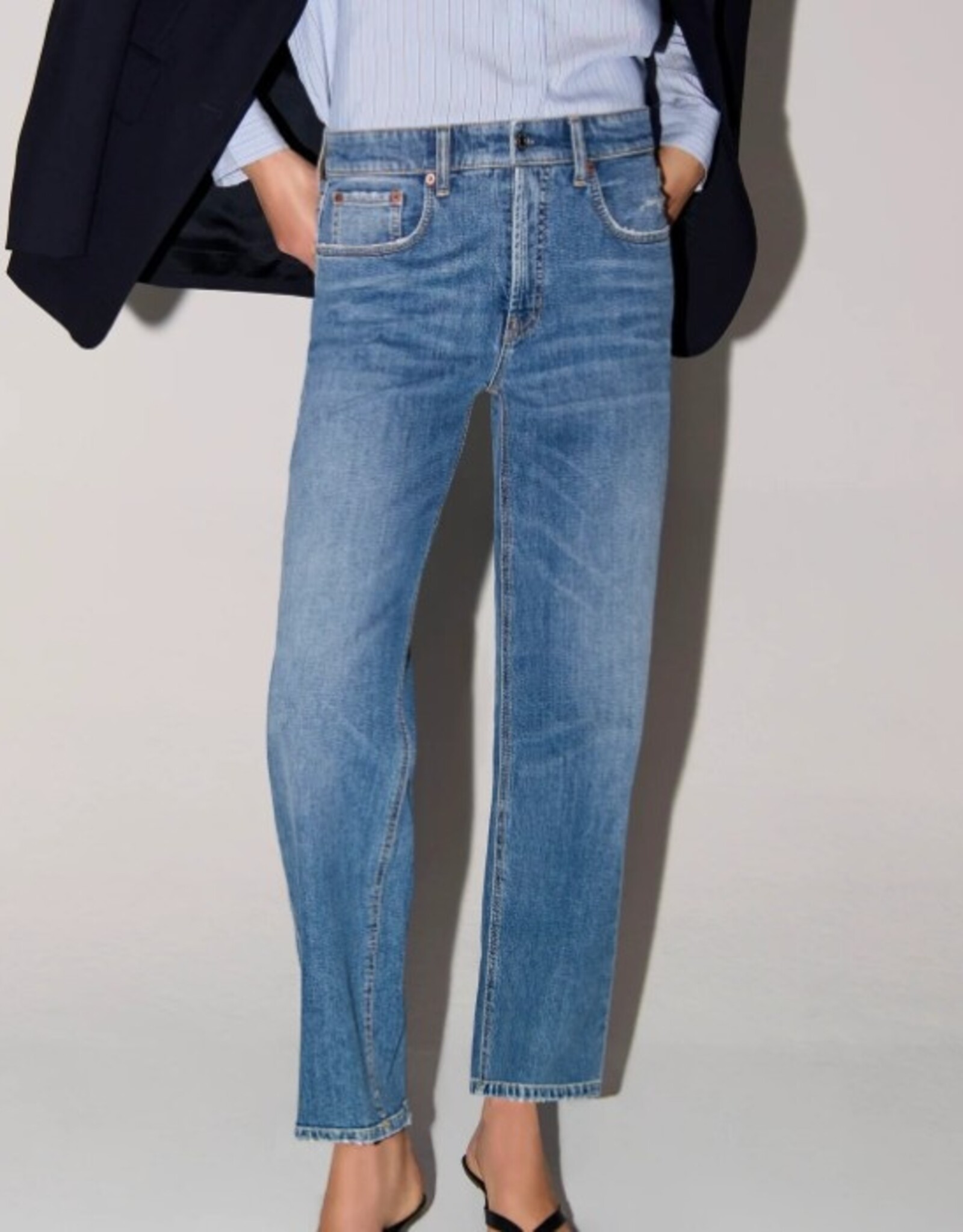 Cambio Jeans Gini Mid Used Bleu