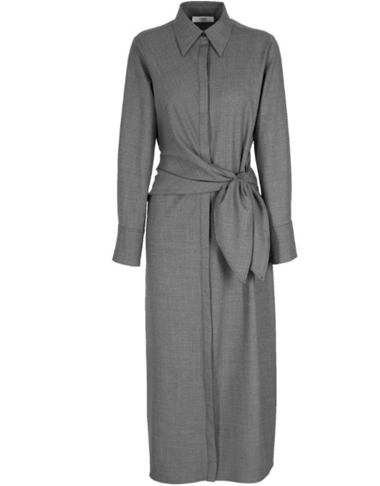 LaSalle Jurk Kraagje en Strik Grey