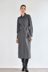 LaSalle Jurk Kraagje en Strik Grey