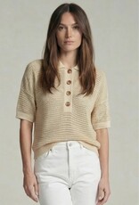 Marc Aurel Polo Trui K Mouw Beige Silver