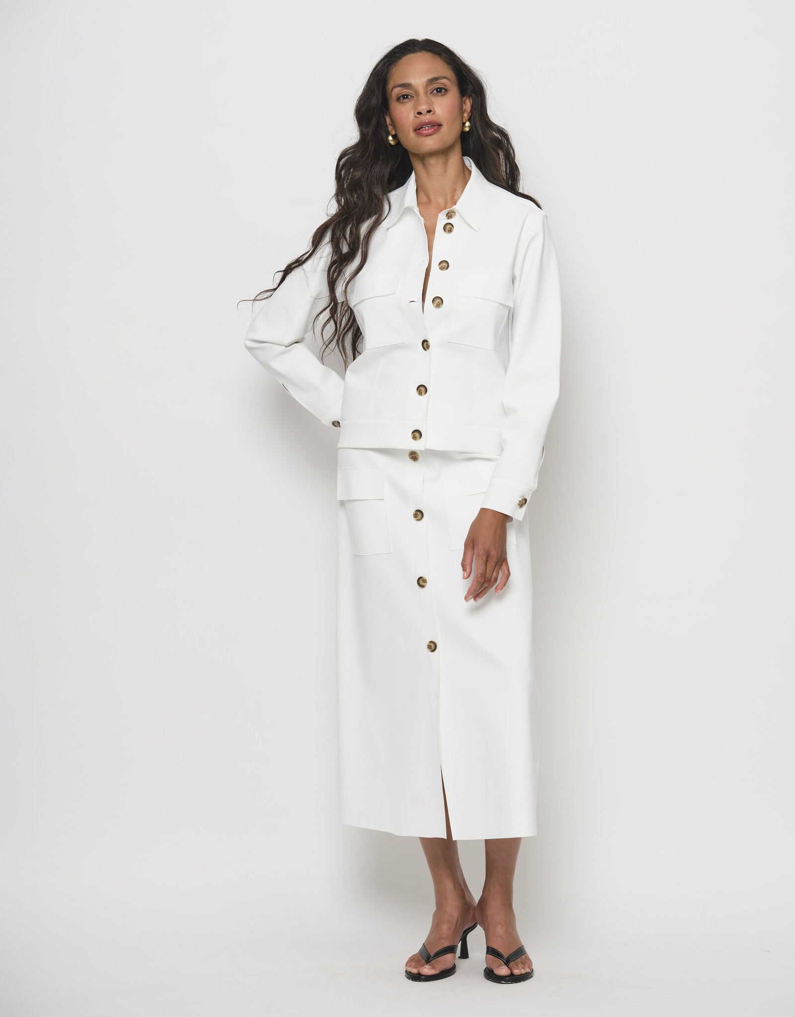 LaSalle Short Jacket Travel Jersey White