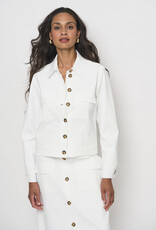 LaSalle Short Jacket Travel Jersey White